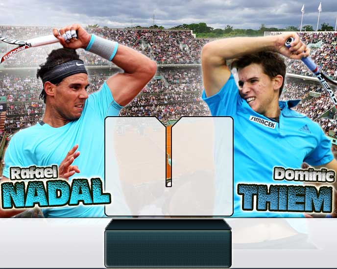 Nadal vs Thiem en Roland Garros 2014